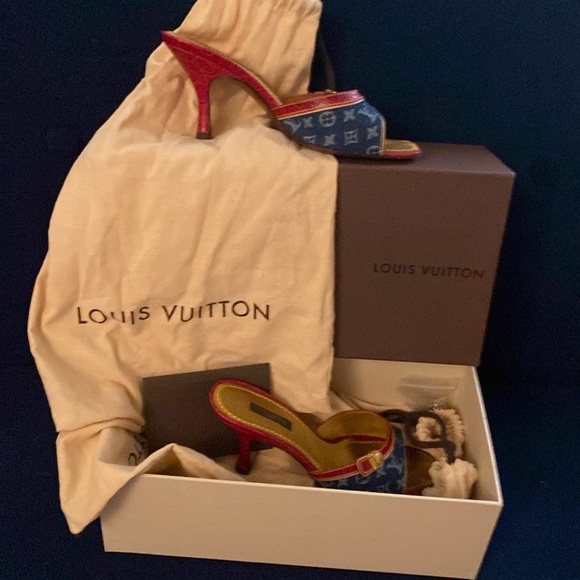 Kitten heel vintage Louis Vuitton - Picture 1 of 4